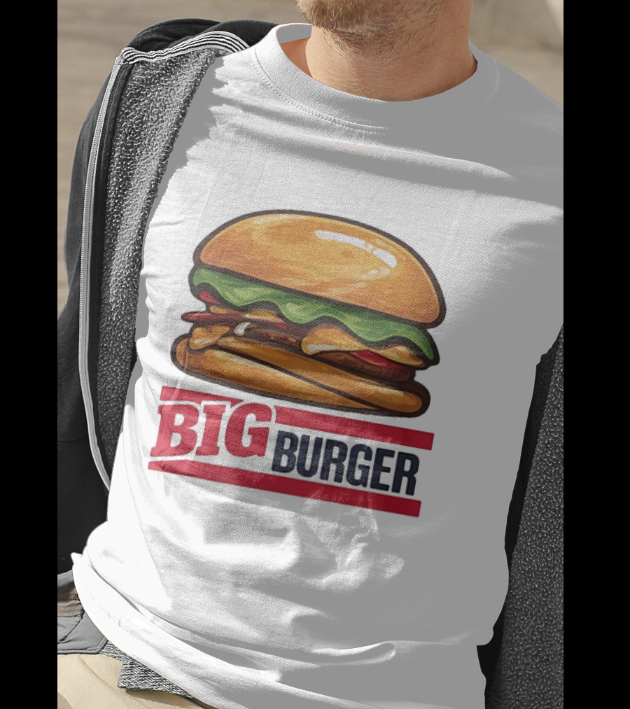 Big Burger Cheeseburger Fast Food Hamburger T-Shirt