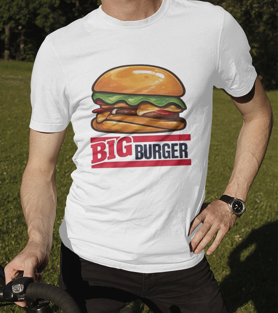 Big Burger Cheeseburger Fast Food Hamburger T-Shirt