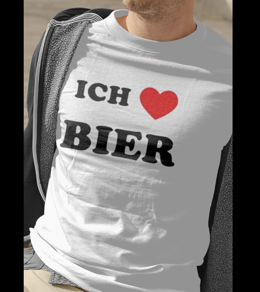 Ich Liebe Bier Heart Symbol For Beer Lovers T-Shirt