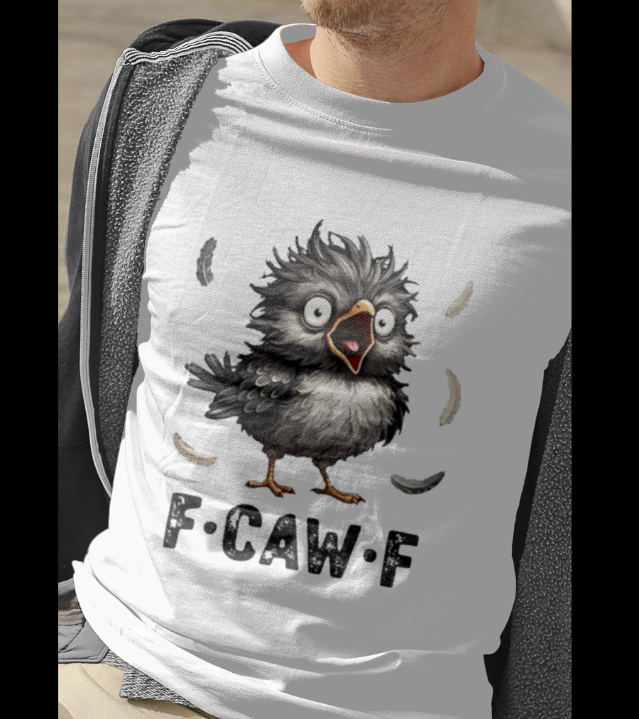 F Caw F Classic Baby Chicken With Feathers T-Shirt