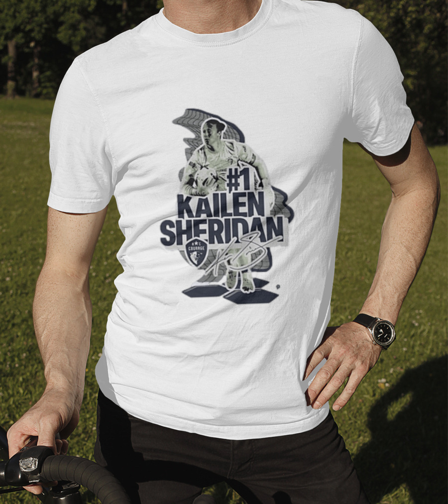 Kailen Sheridan North Carolina Courage #1 Signature Collection T-Shirt