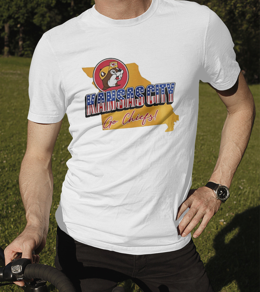 Kansas City Chiefs Buc Ees Go Chiefs Patriotic Kansas City T-Shirt