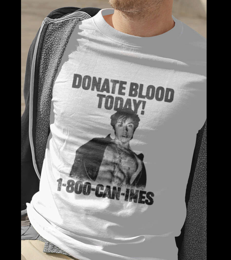 Mad Tsai Store Donate Blood Today 1 800 Can Ines White T-Shirt