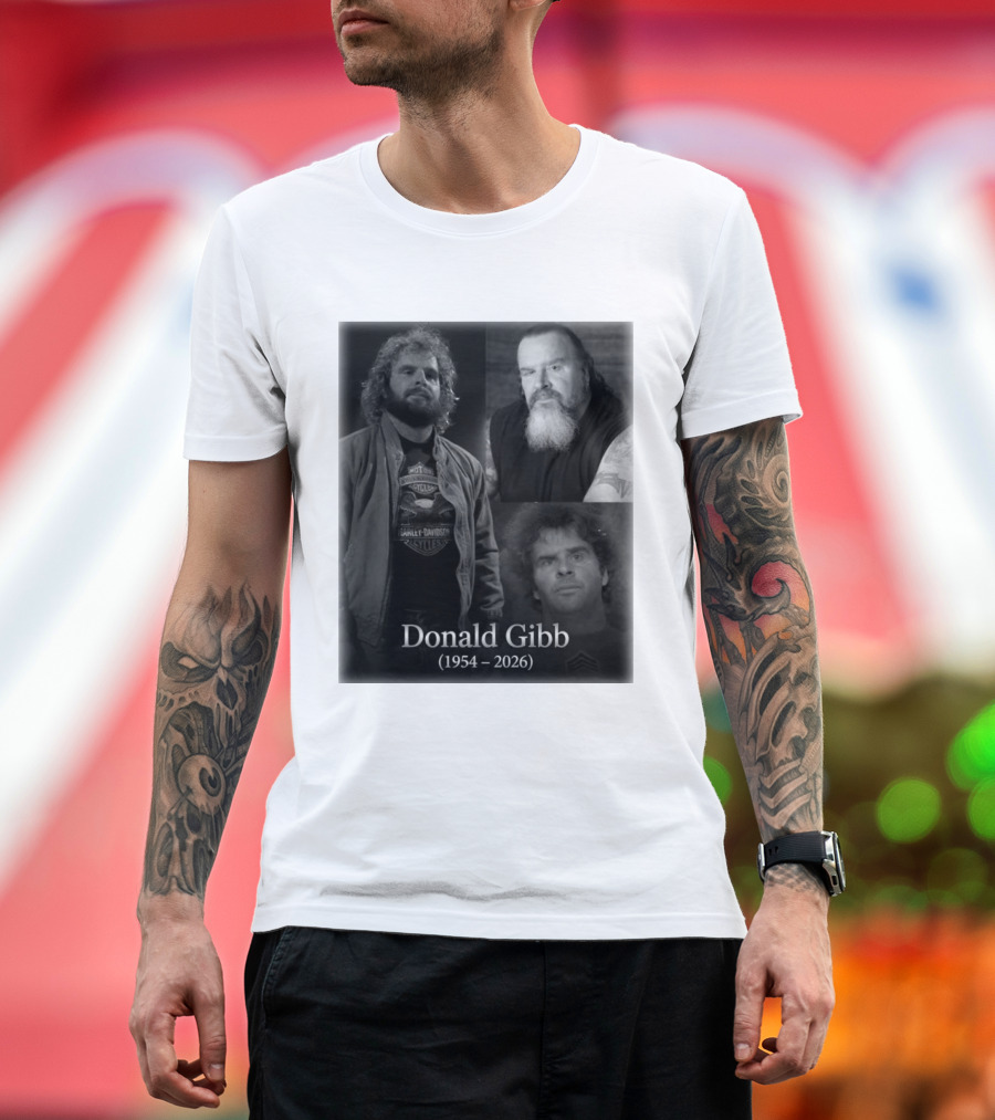 Donald Gibb 1954 2026 Harley Davidson T-Shirt
