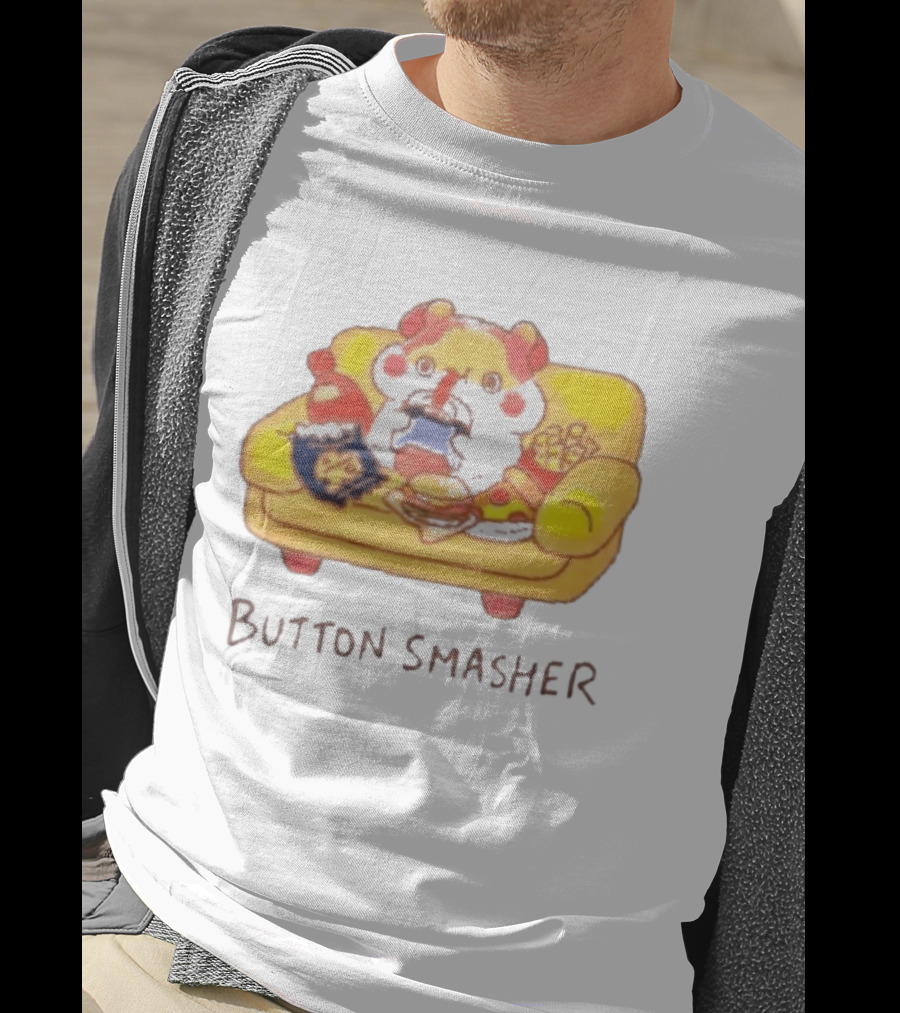 Classic Muffin Corner Muffinmaru Button Smasher Couch Potato Gamer Snack Time T-Shirt