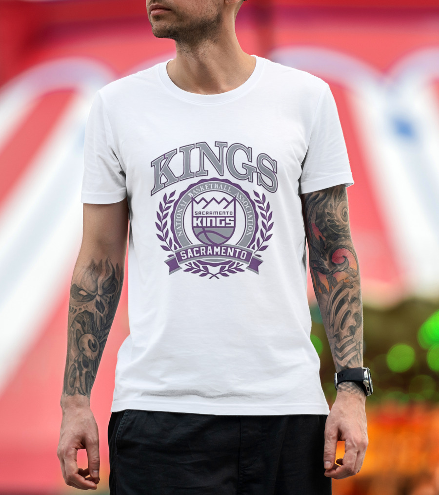 Sacramento Kings NBA Classic Crest Authentic Vintage Team T-Shirt
