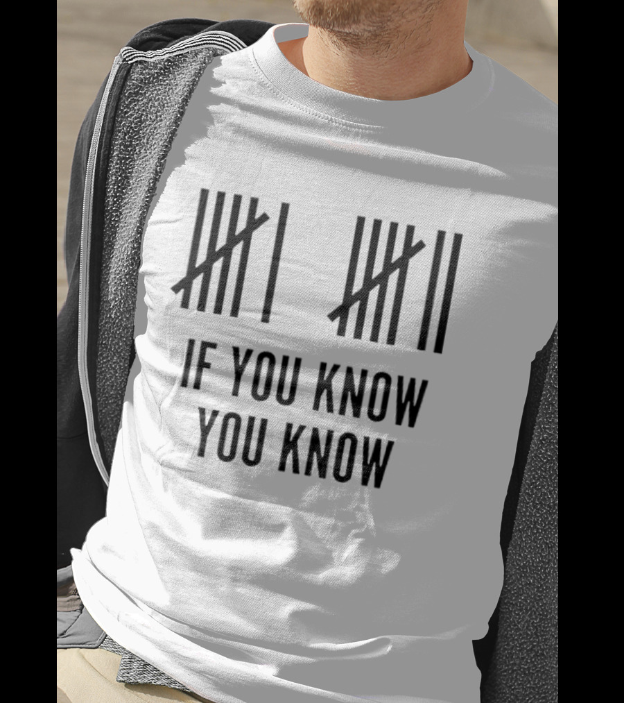 Classic Six Seven Tally Marks If You Know You Know T-Shirt