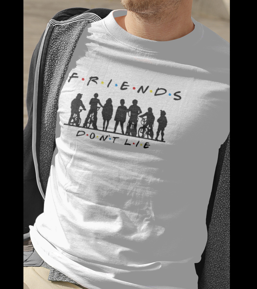 Friends Don't Lie Stranger Things Upside Down Classic TV T-Shirt