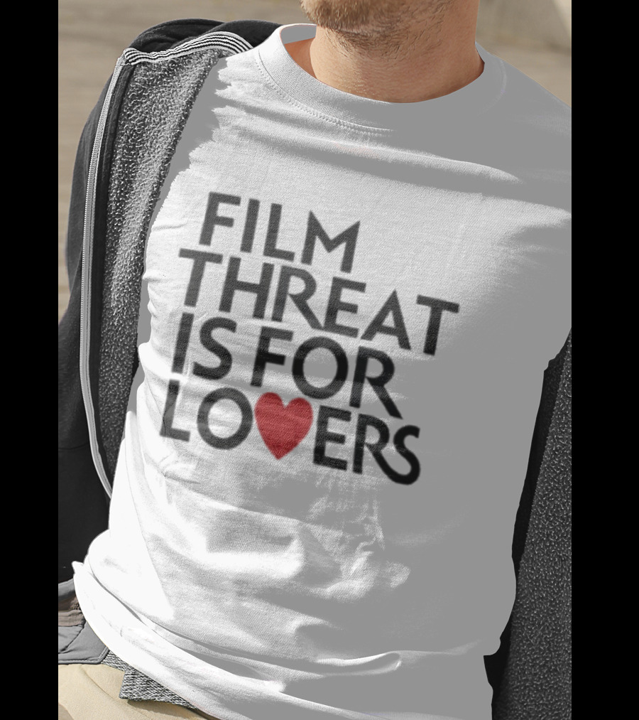 Film Threat Is For Lovers Red Heart T-Shirt