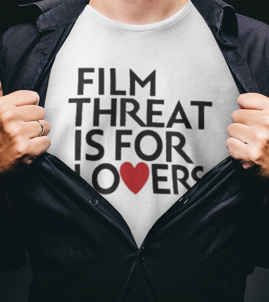 Film Threat Is For Lovers Red Heart T-Shirt