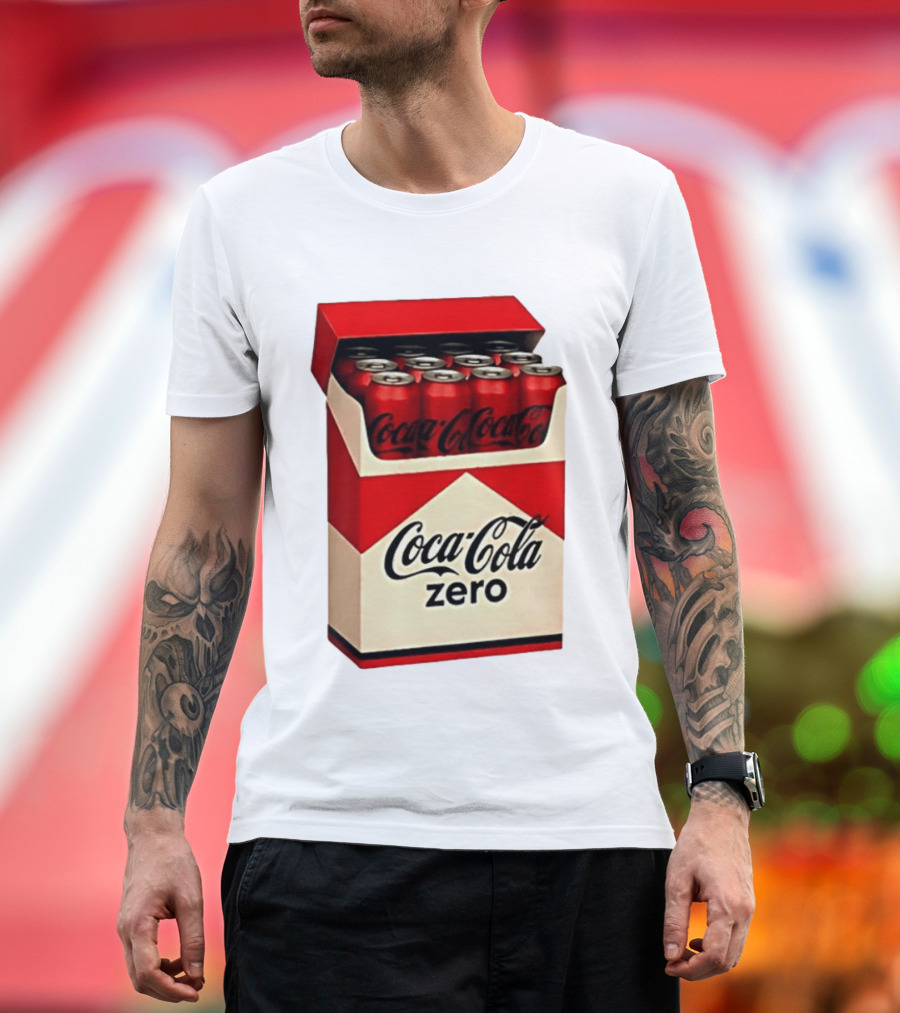 Coca Cola Zero Take The Edge Off Red Box Cans T-Shirt