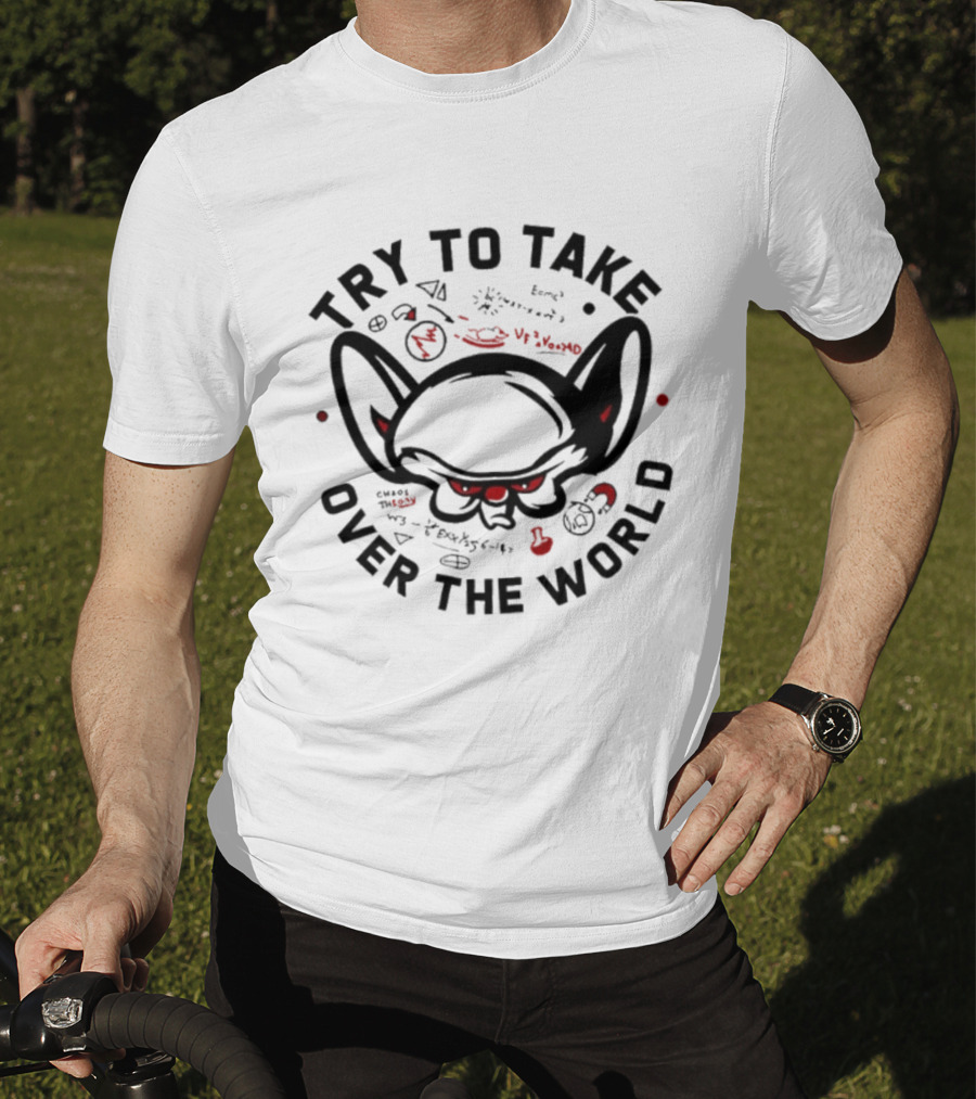 Try To Take Over The World Brain Cartoon T-Shirt
