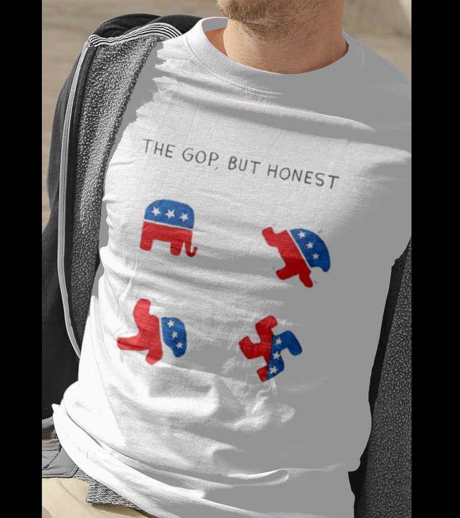 The GOP But Honest Republican Elephant Evolution T-Shirt