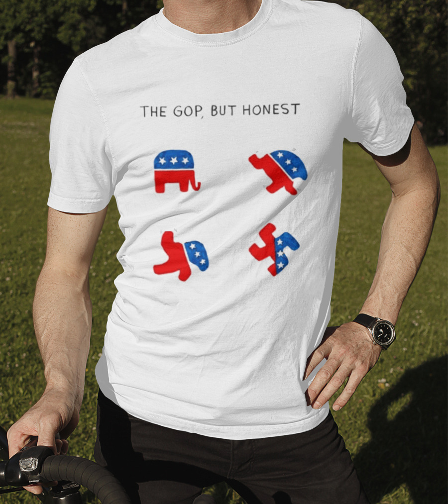The GOP But Honest Republican Elephant Evolution T-Shirt