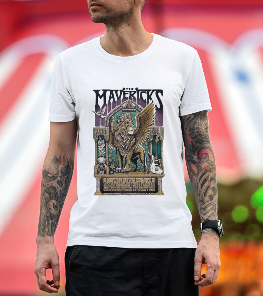 The Mavericks Friends Paul Paul Grateful Unity Austin City Limits Moody Theater August 7 2026 T-Shirt