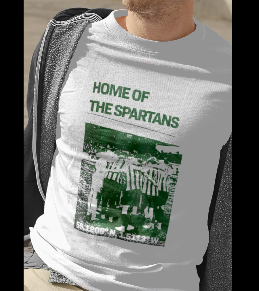 Home Of The Spartans 55.1208° N 15113° W T-Shirt
