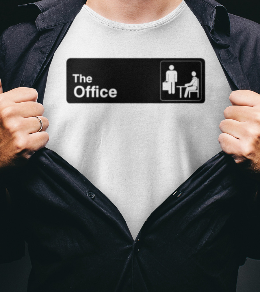 The Office TV Show Iconic Logo With Sitting And Standing Figures T-Shirt