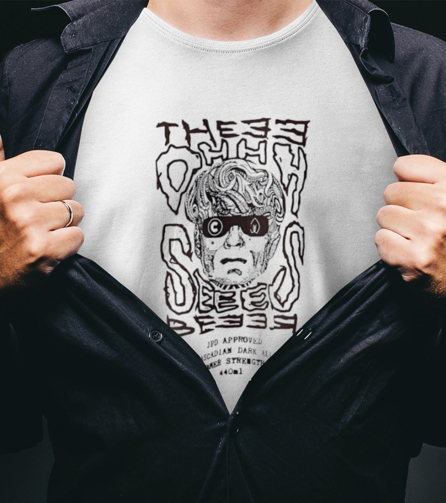 Thee Oh Sees JPD Approved Cascadian Dark Ale Music Series Print 770½ Percent Groggy T-Shirt