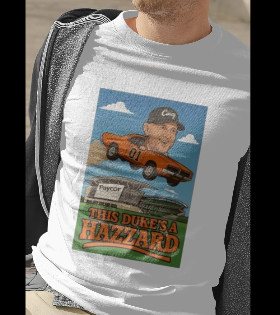 Cincy Car 01 Jumping Paycor Stadium This Duke's A Hazzard T-Shirt