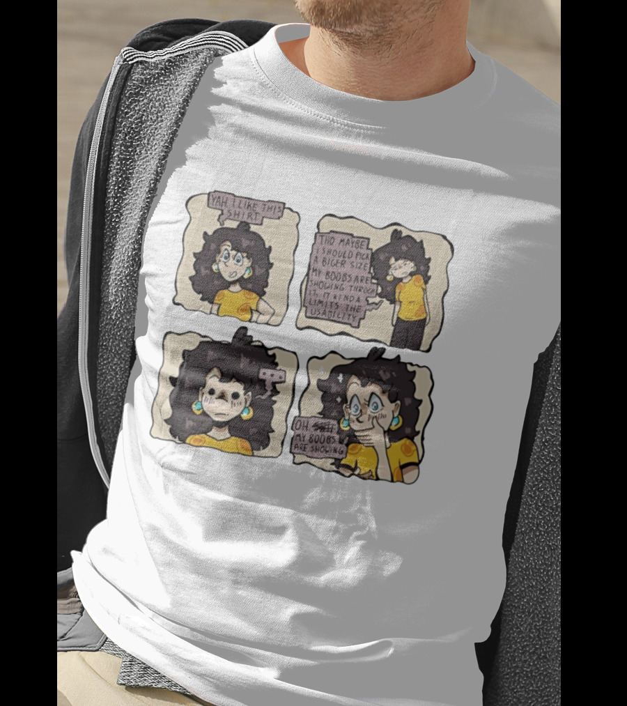 Yah I Like This Comic Strip Webcomic Oh My Boobs Are Showing Kinda Limits Usability T-Shirt