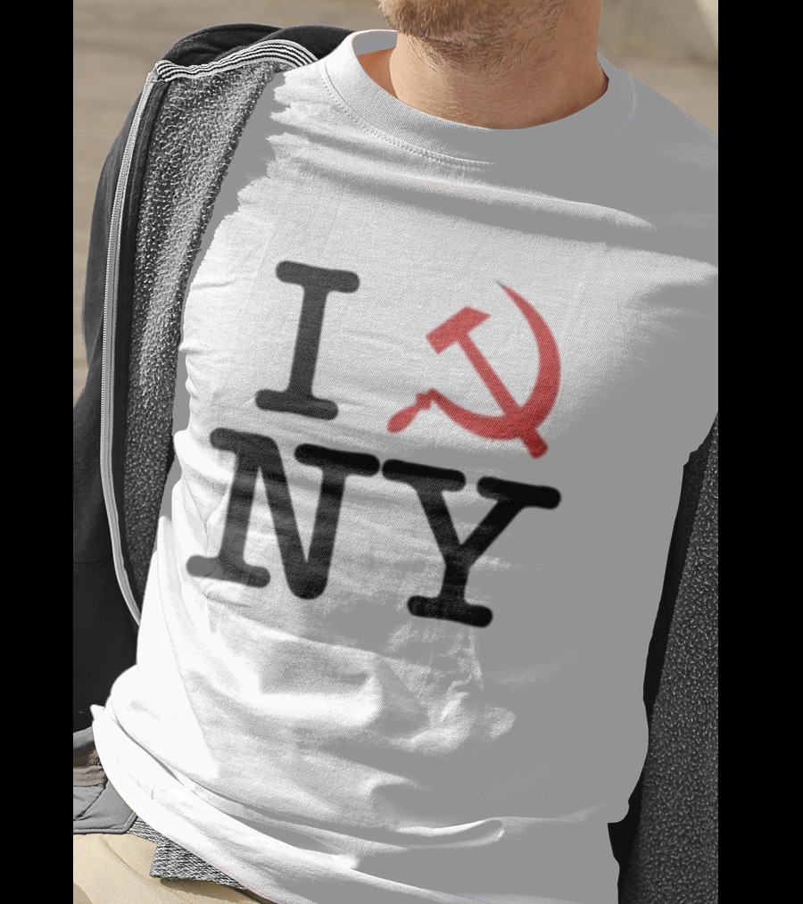I Love NY Zohran Mamdani Hammer And Sickle T-Shirt