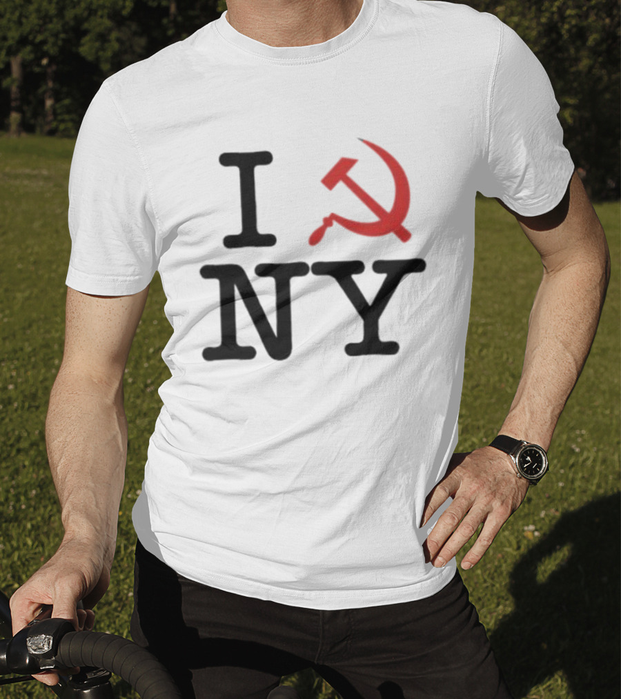 I Love NY Zohran Mamdani Hammer And Sickle T-Shirt
