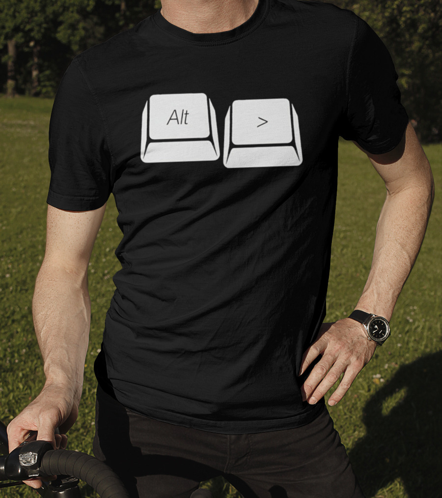 Alt Greater Than Keyboard Keys Shortcut T-Shirt