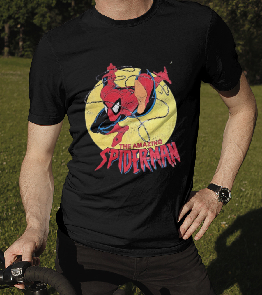 Amazing Spider Man Distressed Marvel Superhero Webslinger T-Shirt