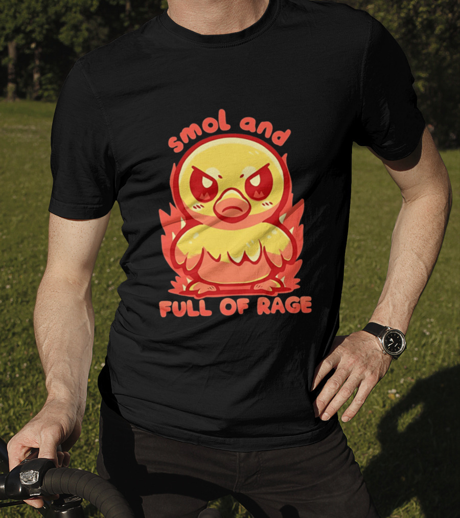 Smol And Full Of Rage Angry Duck T-Shirt