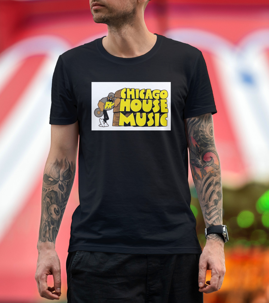 FK Chicago House Music Retro Vinyl DJ T-Shirt