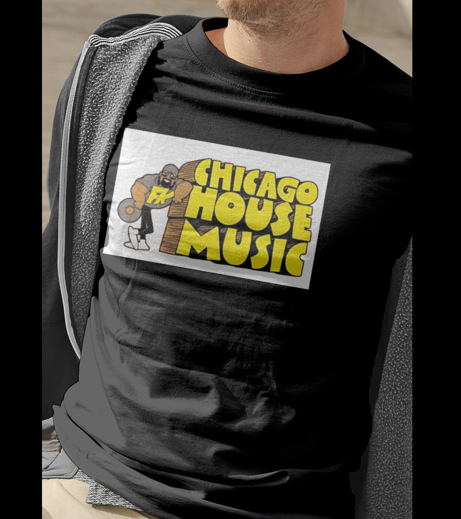 FK Chicago House Music Retro Vinyl DJ T-Shirt