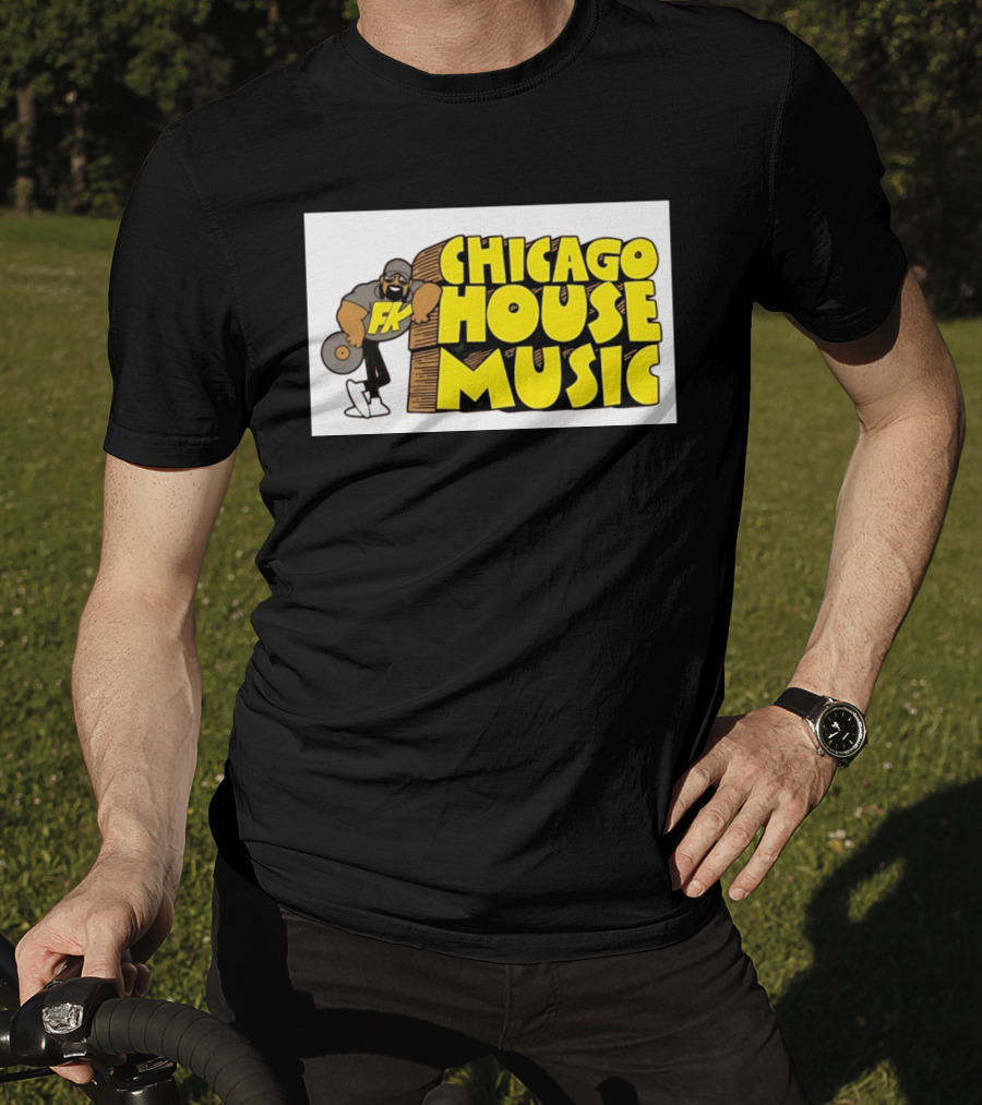 FK Chicago House Music Retro Vinyl DJ T-Shirt