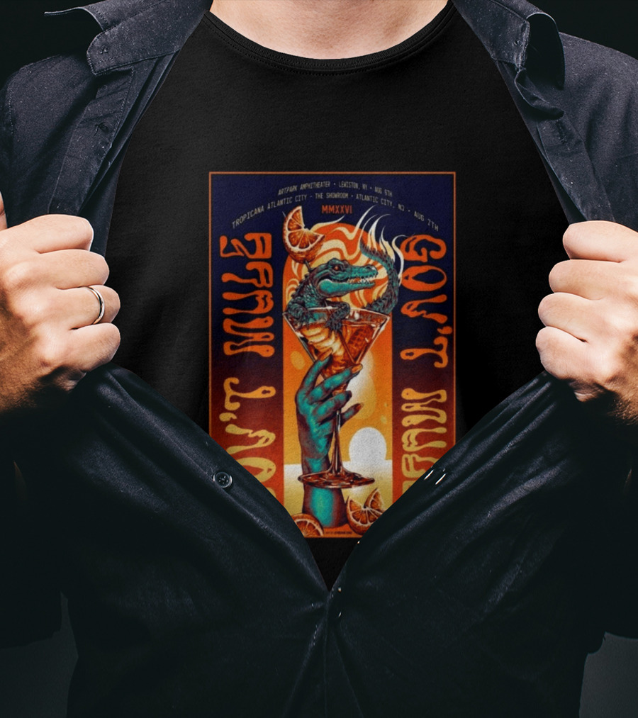 Gov't Mule August 7 Tropicana Showroom Atlantic City MMXXVI Alligator Cocktail T-Shirt
