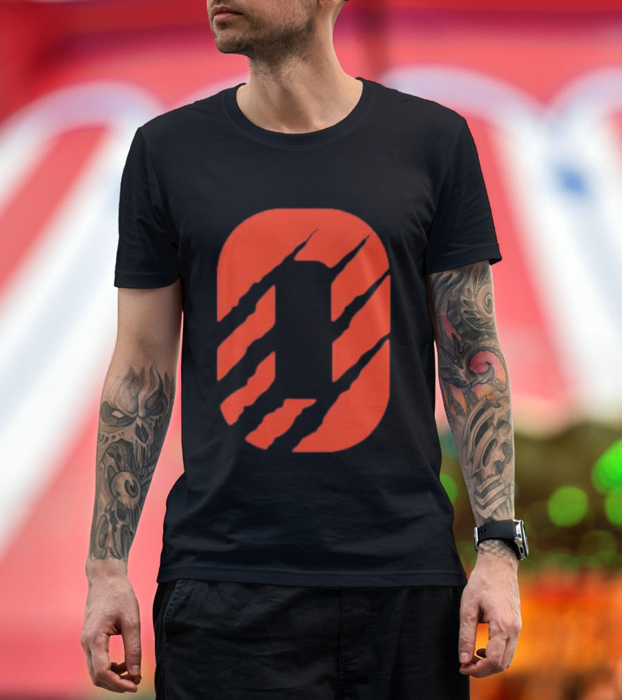 Cincinnati Bengals Clawed Stripes T-Shirt
