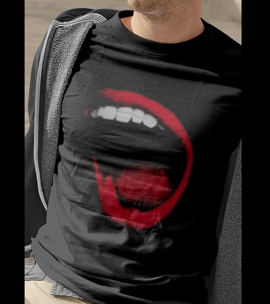 Benjamin Ingrosso Store Mouth European Tour Red Lips Open Mouth Image T-Shirt