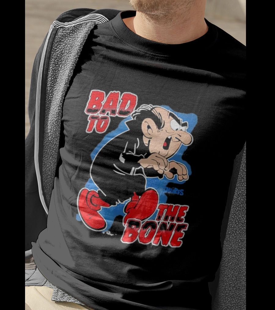 Gargamel Bad To The Bone Smurfs Cartoon Villain T-Shirt