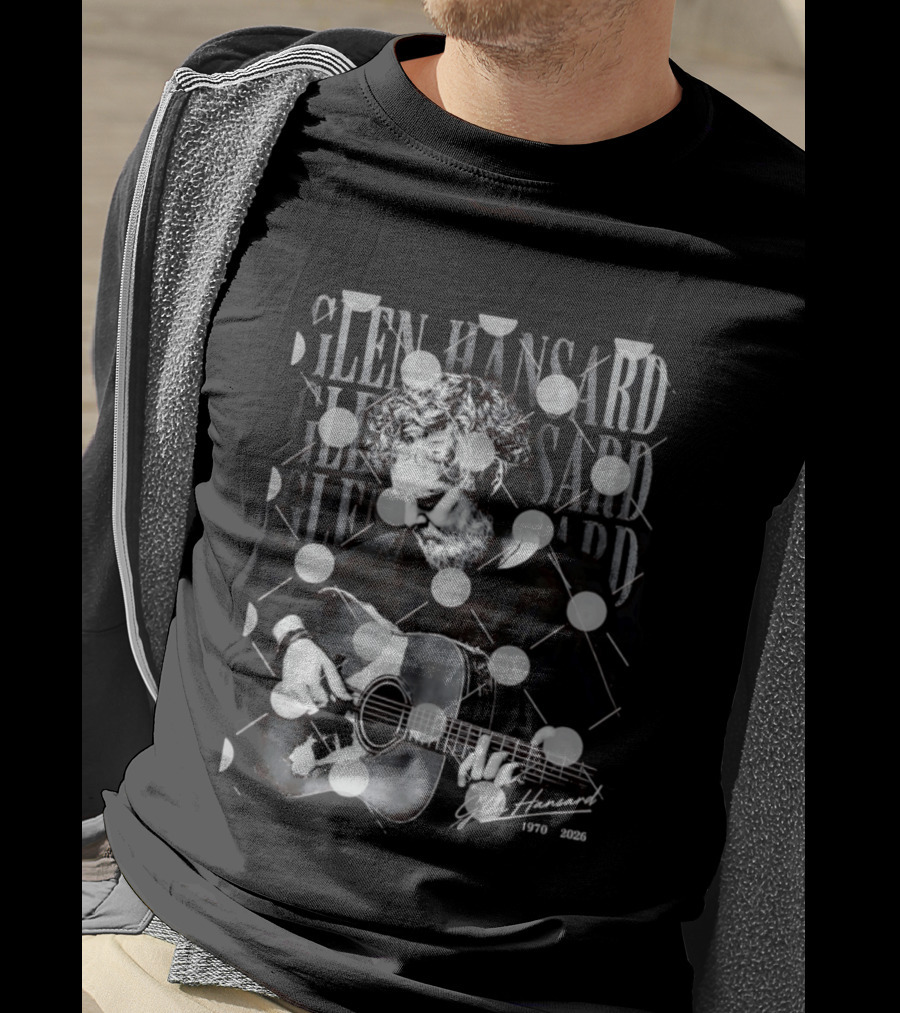 Glen Hansard 1970 2026 Singer Songwriter Musician Playing Guitar T-Shirt