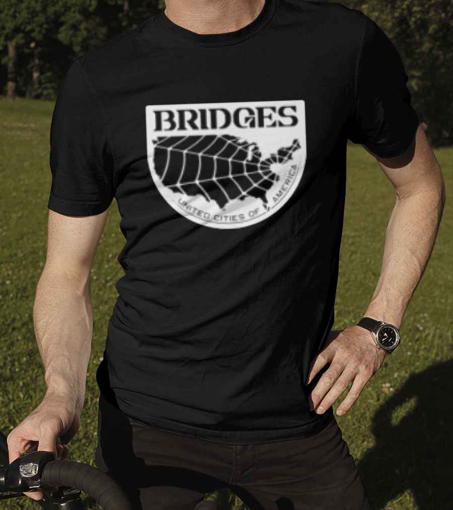 Brain Dead X Death Stranding Bridges United Cities Of America T-Shirt