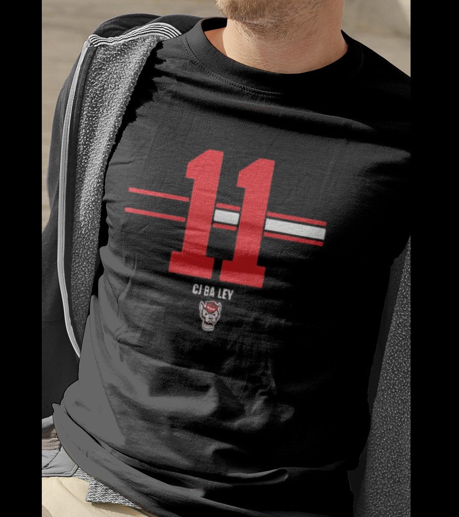 CJ Bailey 11 NC State Wolfpack College Football Fan Gear T-Shirt