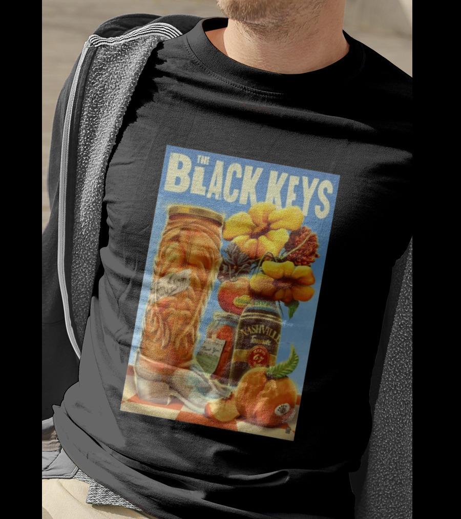 The Black Keys Nashville 2026 Boots Jars Pumpkins Flowers T-Shirt