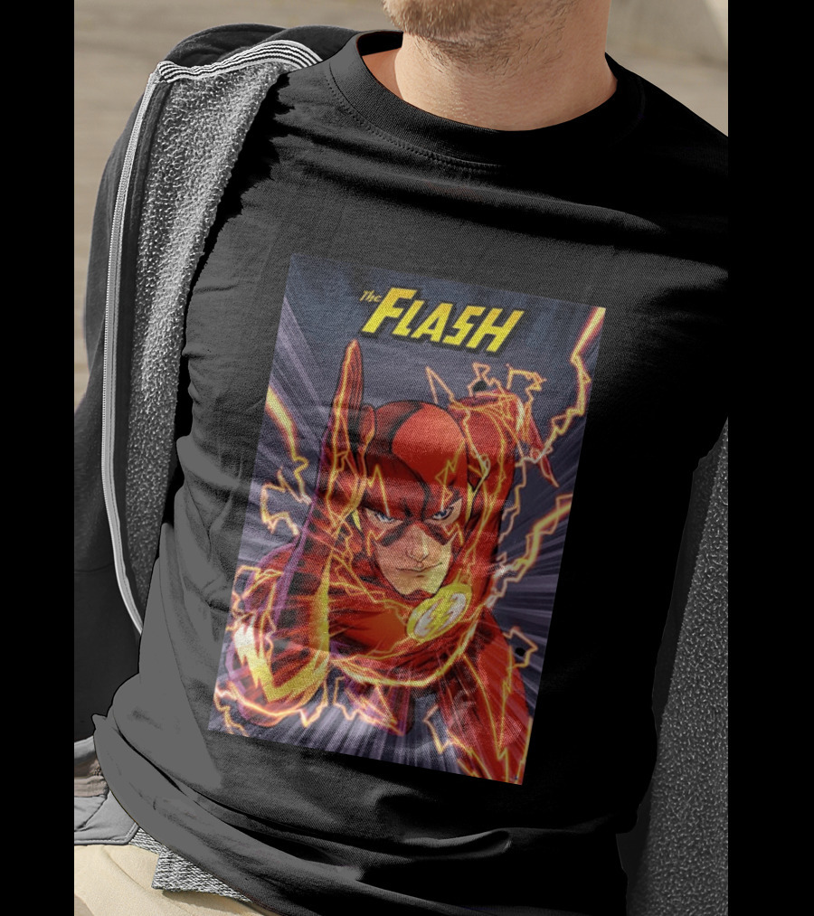 The Flash DC Comics Superhero Lightning Speedburst T-Shirt