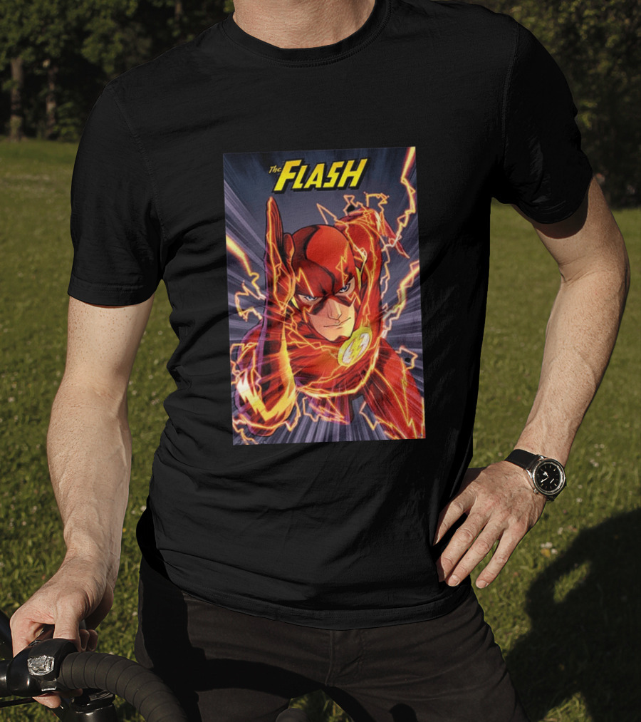 The Flash DC Comics Superhero Lightning Speedburst T-Shirt