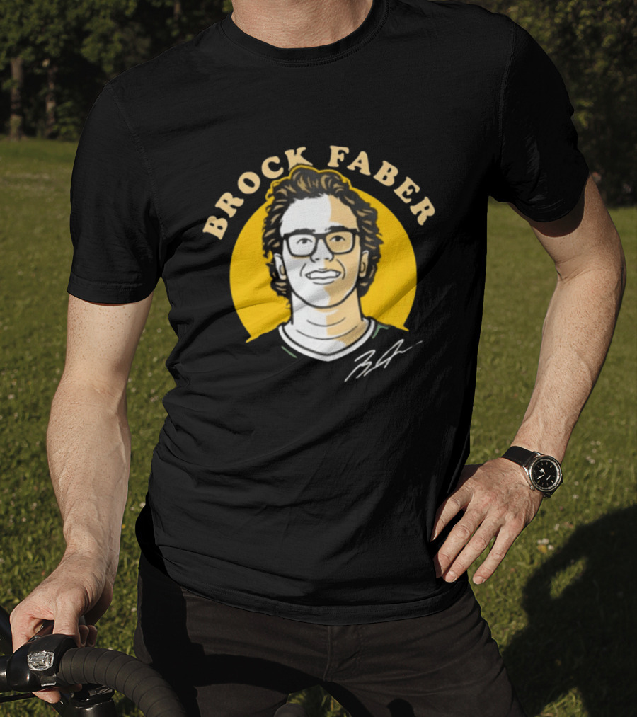 Brock Faber Minnesota Wild Comicstyle T-Shirt