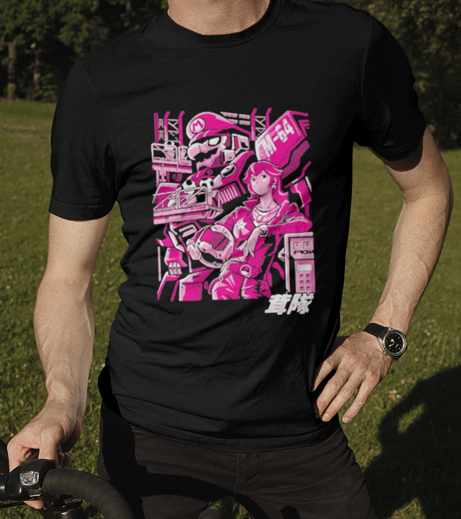 Turtle Destroyer M 64 Japanese Manga Style Mario Kart T-Shirt