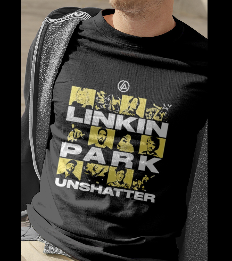 Linkin Park Unshatter Band Members Alternative Rock Compilation T-Shirt