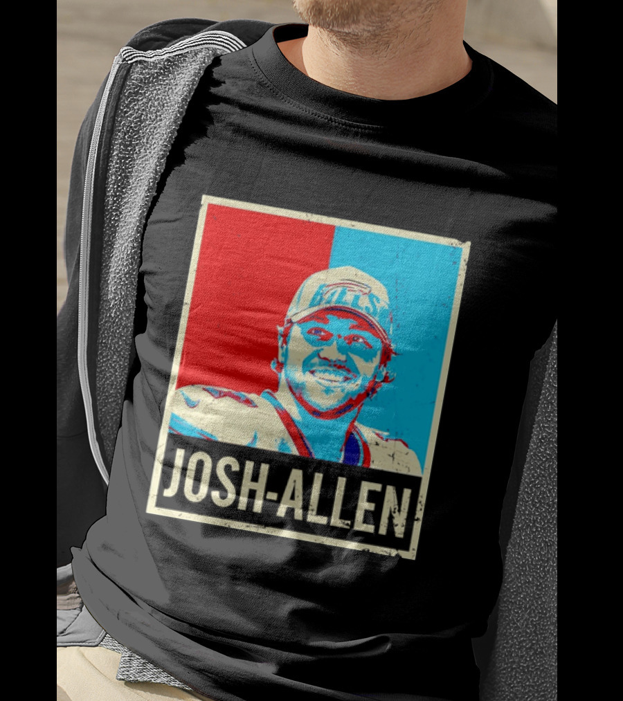 Distressed Josh Allen Buffalo Bills Pop T-Shirt