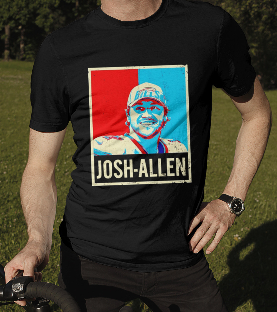 Distressed Josh Allen Buffalo Bills Pop T-Shirt