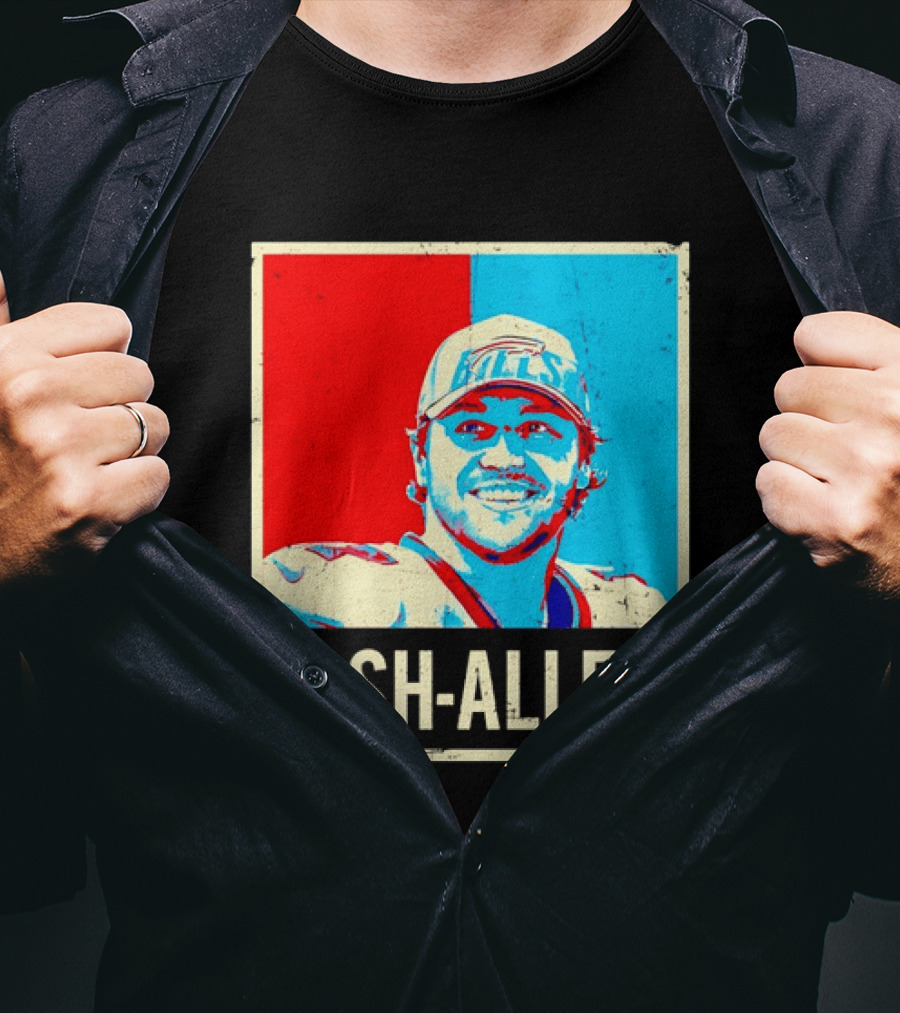 Distressed Josh Allen Buffalo Bills Pop T-Shirt