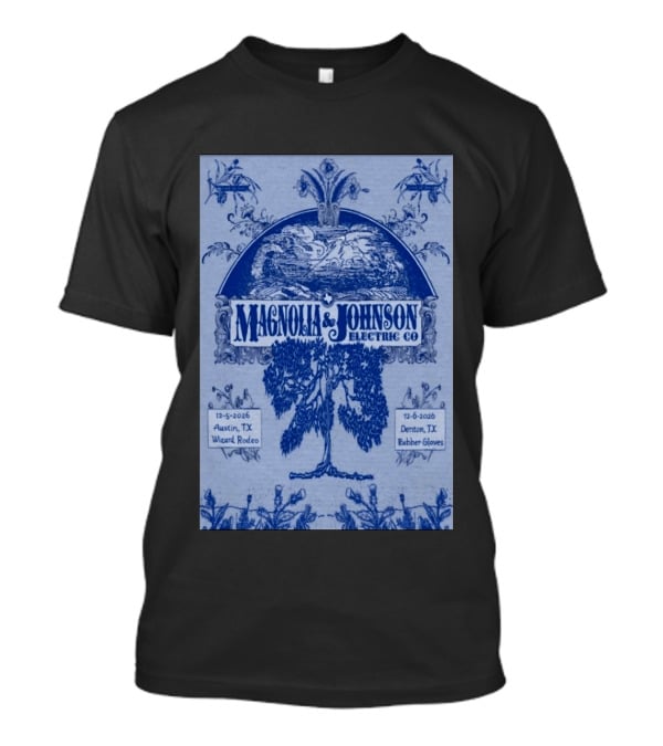 Magnolia And Johnson Electric Co Austin TX Wizard Rodeo Denton TX Rubber Gloves Dec 5 6 2026 T-Shirt