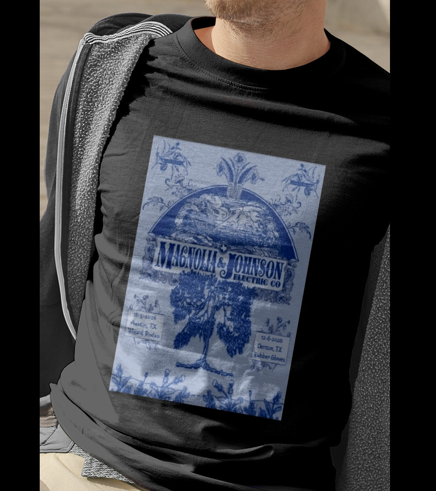 Magnolia And Johnson Electric Co Austin TX Wizard Rodeo Denton TX Rubber Gloves Dec 5 6 2026 T-Shirt